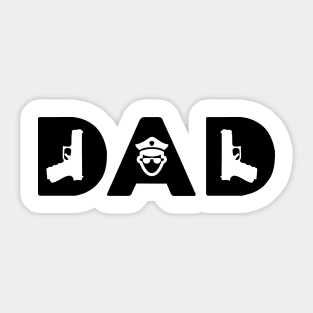 policeman dad - fathers day Sticker